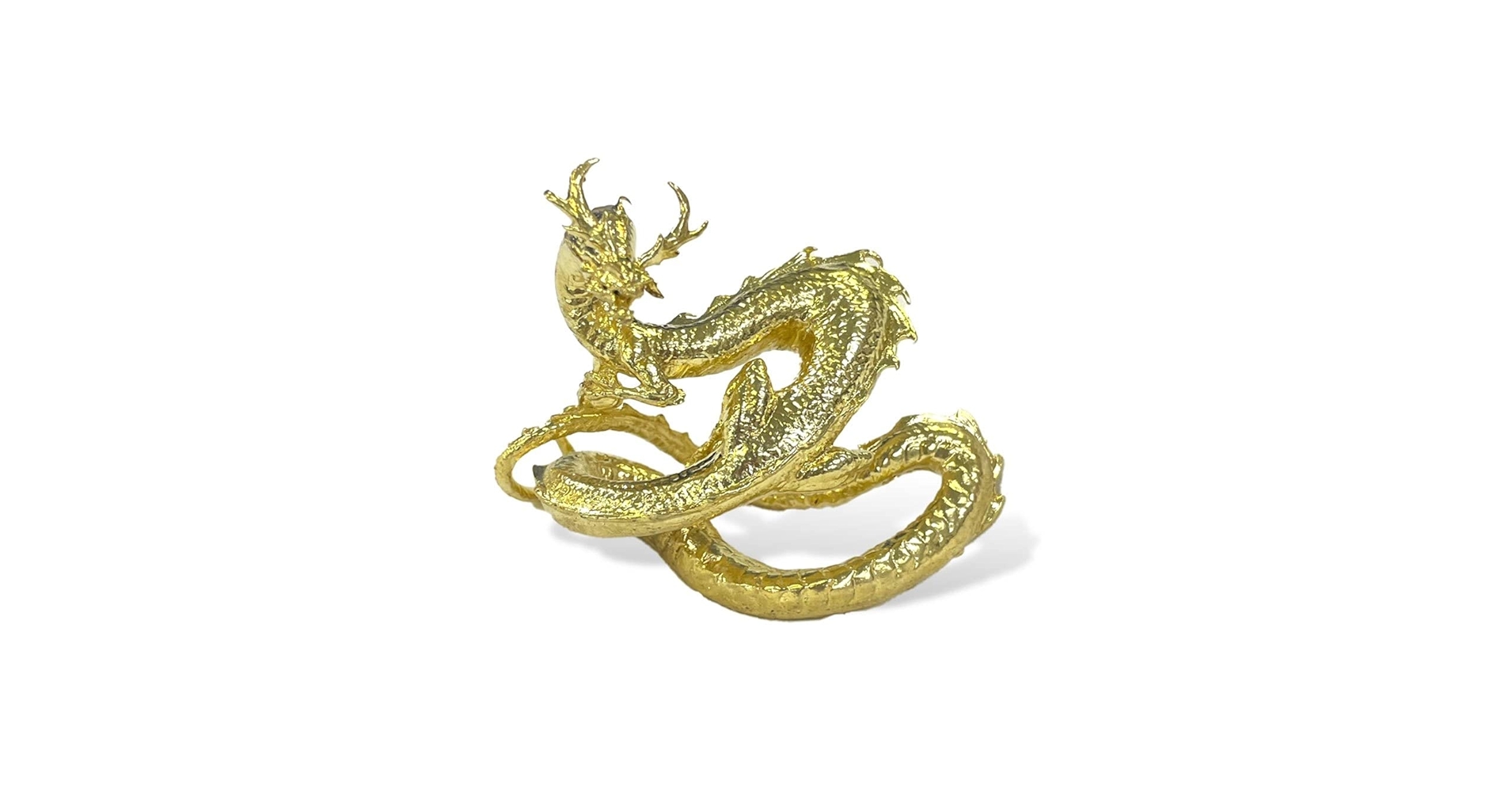 Amazon.co.jp: [AiO JAPAN] 風水 龍 ゴールドドラゴン ーVer3ー